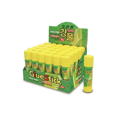 Crown School & Office Glue Sticks – 30 Pack | Mess-Free, Washable, Non-Toxic | 8g(0.28oz) Each | Made in Korea