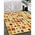 thumbnail image 3 of Ahgly Company Tapis d'Intérieur Ronds Transitionnels Orange Lavables à la Machine, 6 Pieds Rond, 3 of 7