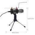 thumbnail image 2 of FONDOTIN 1 Set Recording Microphone for Gaming PC Black ABS for Content Creators Back to School, 2 of 5