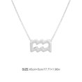 thumbnail image 4 of stanreset Constellation Thème Amitié Collier Créatif Confortable Ins Exquise Durable Résistant à la Rouille Léger Accessoire de Mode Aquarius Argent, 4 of 6