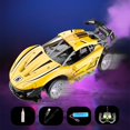 thumbnail image 2 of Remote Control Car Yellow With Water Spray Feature High Speed Drifting 1 16 Scale For Children Age 4 12 Rechargeable Battery Indoor Outdoor Toy Size 8 7X4 5X2 4 Inches Yellow, 2 of 6