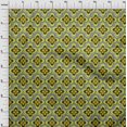 thumbnail image 4 of oneOone Rayon Yellow Fabric African Sewing Material Print Fabric by The Yard 56 Inch Wide, 4 of 4