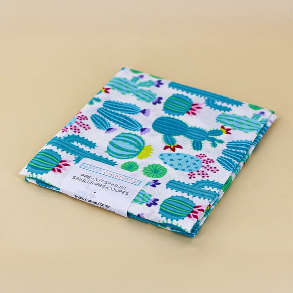Fabric Creations Fat Quarter, White, 45.7 cm (18 in) × 53.3 cm (21 in) (≈45 × 53 cm (20.9 in)), 18x21