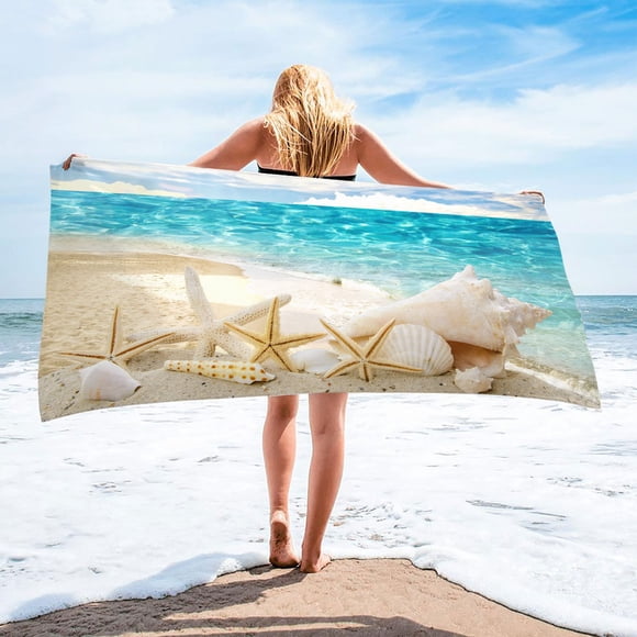Bdday Lightweight Beach Towel Microfiber Beach Towel Super Lightweight Colorful Bath Towel Sandproof Beach Blanket Multi-Purpose Towel for Travel Swimming Pool 30x60 Inch Extra Large Beach Towel
