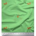 thumbnail image 1 of Soimoi Green polyester Crepe Fabric Flower Buds & Triangle Geometric Print Fabric by the Yard 52 Inch Wide, 1 of 5
