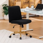 Mainstays Velvet Office Chair Black
