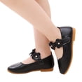 thumbnail image 3 of Children Kid Baby Girls Solid Flower Student Single Soft Dance Princess Shoes, 3 of 9
