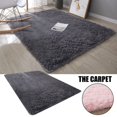 thumbnail image 4 of Washable Fluffy Area Rug Rectangular Anti-Slip Artificial Soft Plush Shag Carpet Home Bedroom Living Room Fluffy Rectangular Anti-Slip Artificial Soft Washable Fluffy Rectangular  Light P, 4 of 7