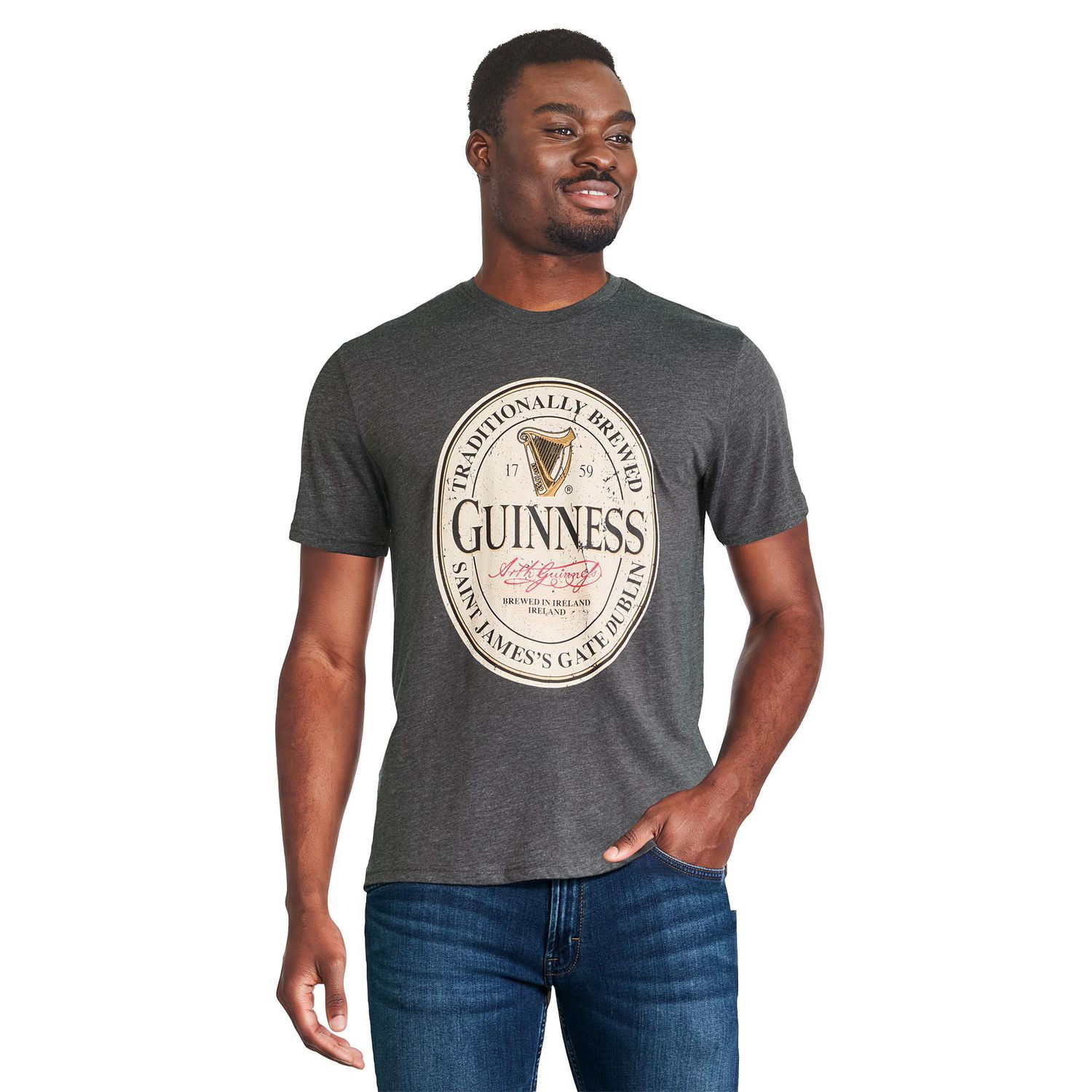 T-shirt à imprimé graphique Guinness pour hommes
