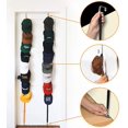 thumbnail image 3 of Cap Rack 2 Packs - Holds up to 16 Caps for Baseball Hats, Ball Caps For Use In Two Different Rooms Excellent Ball Cap Rack Storage Holder Organizer Hats Shelf Cap Holder, 3 of 8