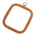 thumbnail image 2 of Embroidery Hoop Frame Set Cross Stitch Hoop Imitation Wood DIY Cross Stitch 14.5x16.5cm, 2 of 8