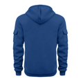 thumbnail image 4 of Lyrcatrment Mens Fleece Heavyweight Hoodies 1/4 Zip Drawstring Outdoor Sweatshirts with Multi Pockets, 4 of 7