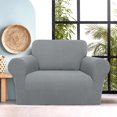 thumbnail image 2 of PiccoCasa Stretch Sofa Slipcover Washable Furniture Covers for Dogs Light Gray Small, 2 of 7
