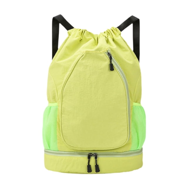 jinwen Badminton Racket Bag Decor Basketball Bag for Camping Gym Outdoor Activities Green