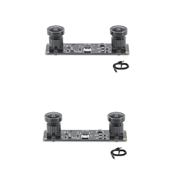 2X Synchronous 3D Stereo VR USB Camera 3840X1080P 4MP 60Fps Mini USB Dual Camera Module with 130 Degree Wide Angle Lens