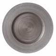thumbnail image 1 of Chargeur avec Bord Pailleté, Gris Métallique - Ensemble de 4, 1 of 1