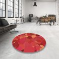 thumbnail image 4 of Ahgly Company Machine Washable Indoor Rectangle Transitional Red Area Rugs, 6' x 9', 4 of 7