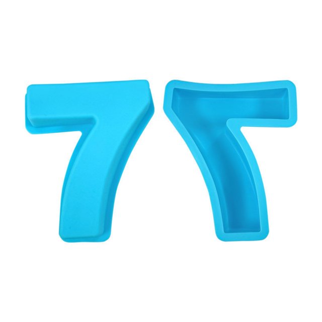 Agiferg Birthday Number Silicone Cake Mold Pizza Pan Baking Cake Bread Kitchen DIY Mould