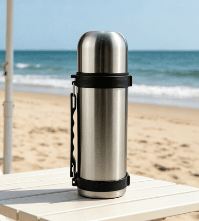 Mainstays 1L Flacon isolé en acier inoxydable pour boissons chaudes et froides
