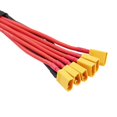 thumbnail image 4 of OliYin 1pc 6X XT30 Connector to 4mm Banana Plug Parallel Adapter Battery Charging Cable 26cm, 4 of 4