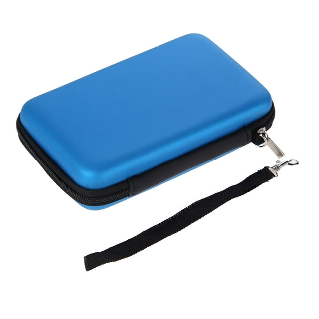 Blue EVA Skin Carry Hard Case Bag Pouch for 3DS XL LL with Strap