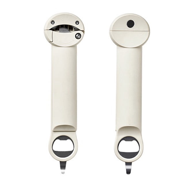 Ouvre-bouteille Multifonction Rétractable, Ouvre-Boîte avec Dos Magnétique, Couvercle de Pot Ajustable, Pince pour Mains Faibles