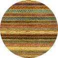thumbnail image 1 of Ahgly Company Indoor Round Abstract Orange Gold Abstract Area Rugs, 6' Round, 1 of 6
