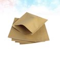 thumbnail image 1 of Mobutofu 200Pcs Kraft Paper Bags Brown Oilproof Food Bags Disposable for Packaging, 1 of 8