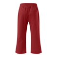 thumbnail image 5 of School Clothes for Girls Suet Pants for Girls Kids Comfortable High Waisted Wide Leg Pants Drawstring Elastic Trousers Comfy Straight Leg Long Pants With Pockets, 5 of 5