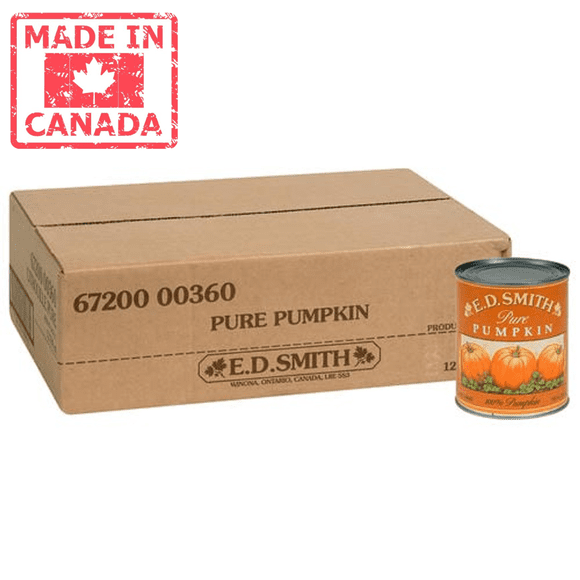 E D Smith & Son Mélange de Citrouille Pur 796 Ml/26,92 Oz (12/caisse) - Fabriqué au Canada
