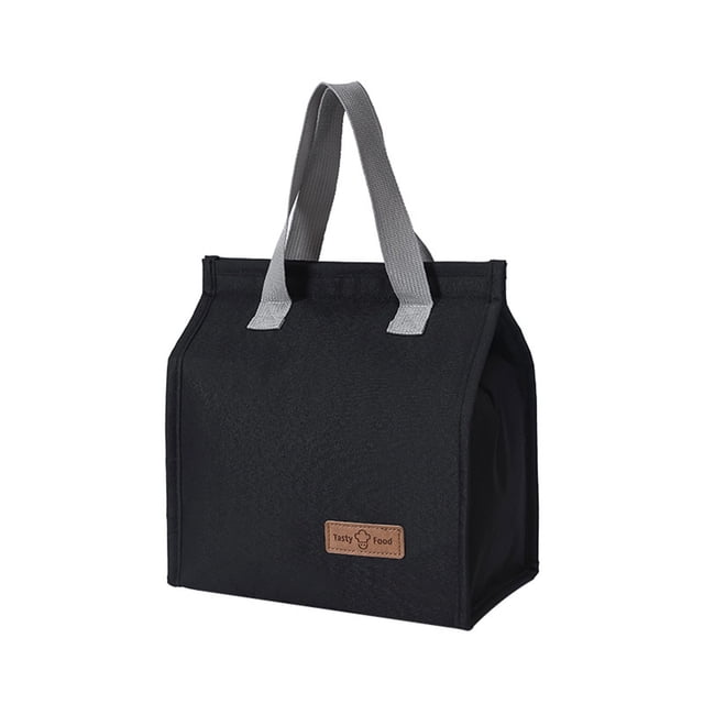 Cagogo under $5 Lunch Bag, Insulated Lunch Bag for Study Work, Large Thermal Food Bento Box Bag, Oxford Cloth Picnic Cooler Bag, Portable Lunch Tote for Men WomenKids