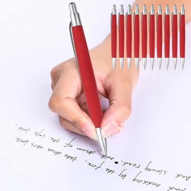 Wdhugt Red Red 10 Pack Retractable Ballpoint Pen Office School Supply Writing Pen Set Click Pen Bulk Pens Fine Point Red Ink Pen Refillable Pen Office School Supply