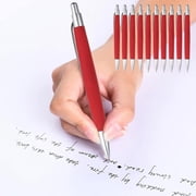 Wdhugt Red Red 10 Pack Retractable Ballpoint Pen Office School Supply Writing Pen Set Click Pen Bulk Pens Fine Point Red Ink Pen Refillable Pen Office School Supply