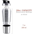 thumbnail image 4 of Shaker Bottle with Storage for Powder,Stainless Steel Shaker Bottle with Wire Whisk,BPA Free, 4 of 6