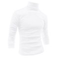 thumbnail image 1 of INSPIRE CHIC Men's Pullover Turtle Neck Long Sleeves Stretchy Slim Fit Tops, 1 of 6