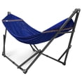 thumbnail image 2 of Tranquillo Hamac Double Universel de 106,5 Pouces avec Support et Sac Ajustables, Bleu, 2 of 12