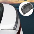 thumbnail image 3 of Unique Bargains 59' Carbon Fiber Pattern Car Rear Spoiler Wing Rubber Lip Tail Trunk Roof Trim Sticker Carbon Fiber, 3 of 9