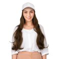 thumbnail image 3 of Fashionable White Baseball  Hat , Long Curly Hairpiece, High Simulation, Distinctive Shapes for Different Occasions, Sun Shading in Summer, Winter Warmth, Convenient Wear, 3 of 8