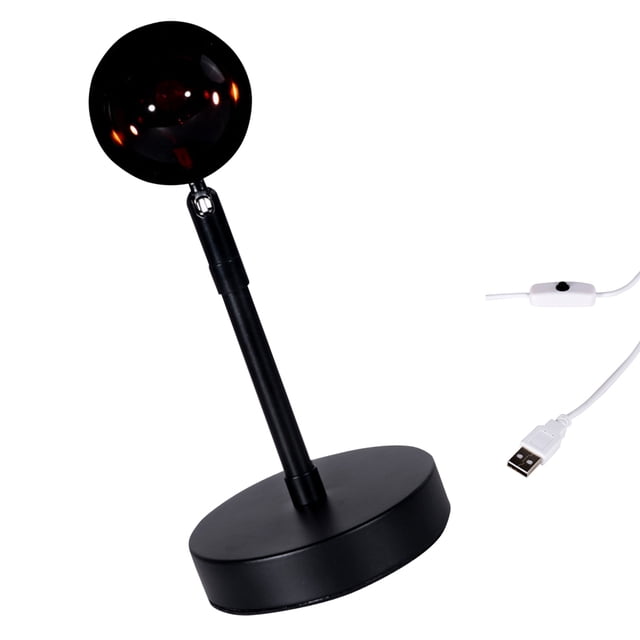 ziyahihome Projection Light LED 5W USB Projector Light Adjustable Photography Prop Atmosphere Lamp, Sunset