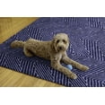 thumbnail image 4 of Fuller 5' x 7' Washable Area Rug, Blue and Ivory, 4 of 8