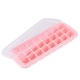 thumbnail image 1 of Silicone Ice Cube Tray Ice Cube Mold Container Frozen Cubes 24 Compartments with Lid for Bars Households Party, 1 of 8