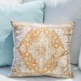 thumbnail image 5 of Yellow Boho Throw Pillow Covers Set of 2 Monaco Rug Carpet Double Sided Pattern Cotton Soft Pillow Case Cushion Cover Pillowcase for Garden Couch Sofa Bed Decorative 20x20 inch, 5 of 5