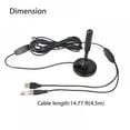 thumbnail image 3 of EIMELI HD Digital Skywire 1280 Miles Ranges Indoor Outdoor TV Antenna With 10 ft Coax Cable, 3 of 6