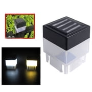 RKSTN Outdoor Lights Solar Powered Outdoor LED Square Fence Light Garden Post Lamp Outdoor Garden Lights for Pathway Garden Yard Path Walkway Driveway Lawn Decor