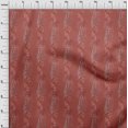 thumbnail image 4 of oneOone Tissu Polyester Spandex Rouge Tissu Feuilles pour Couture Tissu d'Artisanat Imprimé au Mètre 56 Pouces de Large, 4 of 4