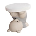 thumbnail image 4 of simhoa Table d'Appoint Statue d'Ours Table de Bout Table Basse Table d'Angle de Sofa pour Chambre Maison Gris, 4 of 8
