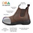 thumbnail image 4 of Tiger Safety CSA Men's Work Boots Steel Toe Leather 5925, 4 of 7