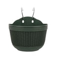thumbnail image 2 of Imitation Rattan Wicker Wall Hanging Flower Pot Basket Balcony Garden Planter, 2 of 8