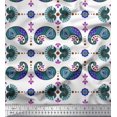 thumbnail image 1 of Soimoi Poly Georgette Fabric Dot,Floral & Paisley Fabric Prints by Yard 52 Inch Wide, 1 of 3