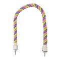 thumbnail image 2 of Colorful Bird Rope Perch Fun Swing And Climbing Cotton Rope Bird Toys Suitable For Parakeets, Cockatiels, Parrotlets, And Lovebirds Budgies Promote Exercise And Play, 2 of 8